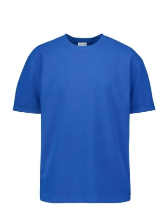 NO-EXCESS T-shirt TSHIRT CREWNECK SOLID JACQUARD 24360471 035 Cobalt