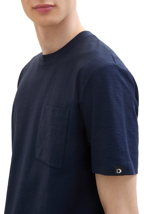 Tom Tailor structured t-shirt with pocket