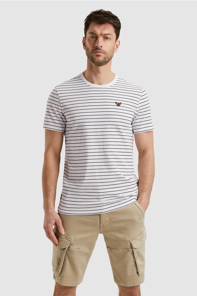 PME legend witte heren t-shirt | Model vooraanzicht