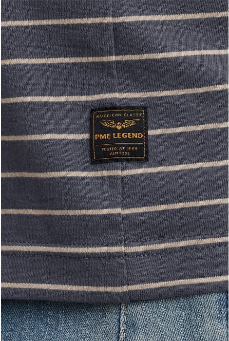PME legend short sleeve r-neck yarn dyed stri