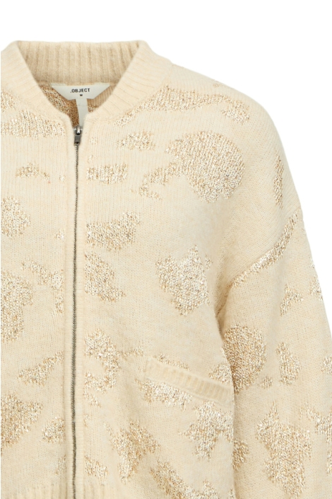 Object beige dames vest | Close up