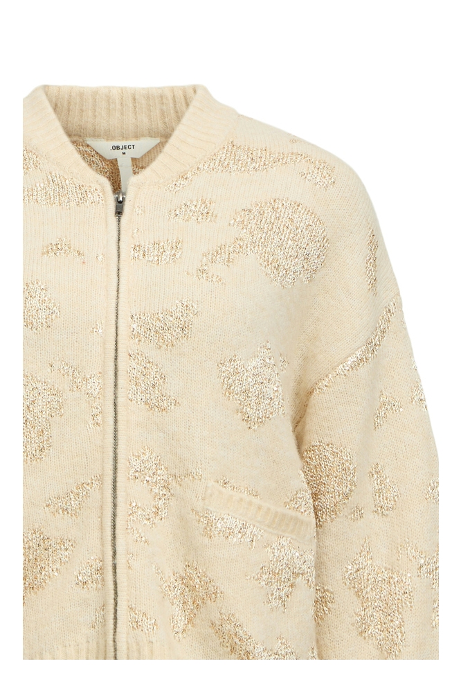 Object beige dames vest | Close up