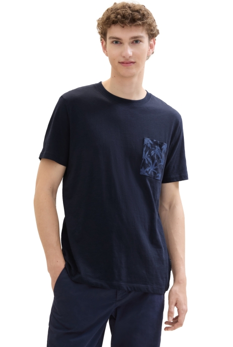 Tom Tailor structured t-shirt with pocket