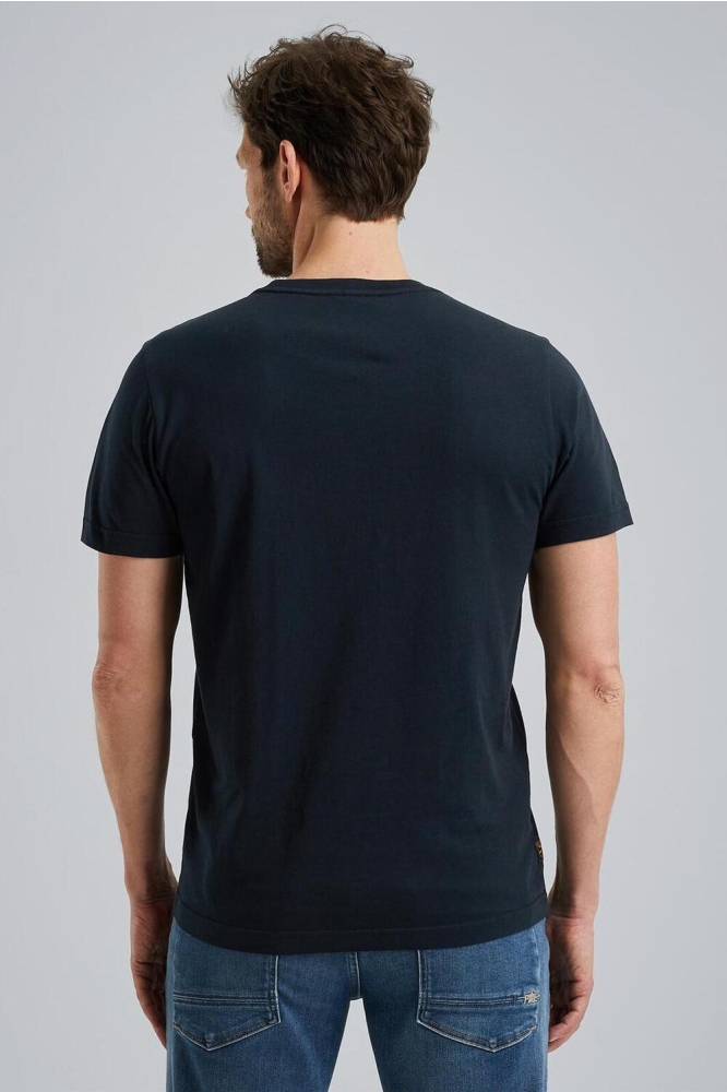 PME legend blauwe heren t-shirt | Model achteraanzicht