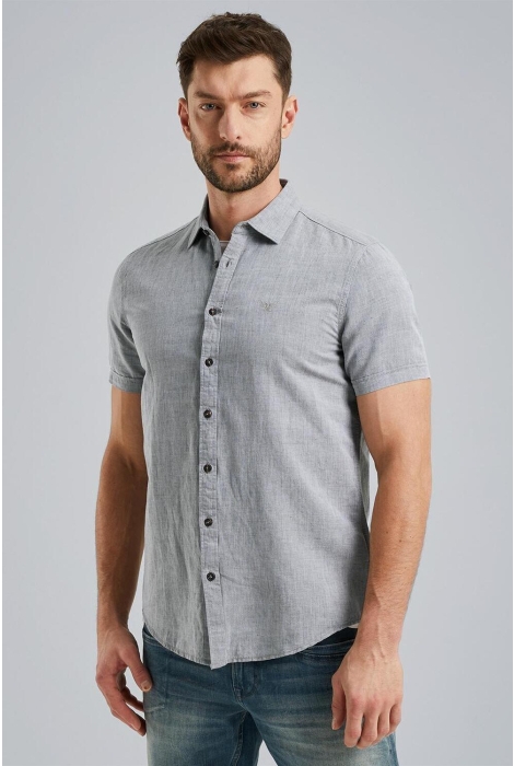 PME legend short sleeve shirt ctn linen 2tone