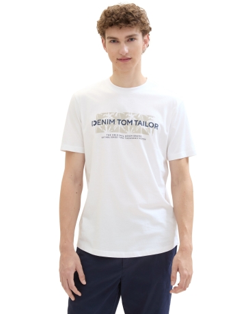 Tom Tailor T-shirt T SHIRT MET TEKST 1042057XX12 20000