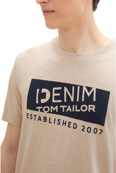 Tom Tailor printed melange t-shirt