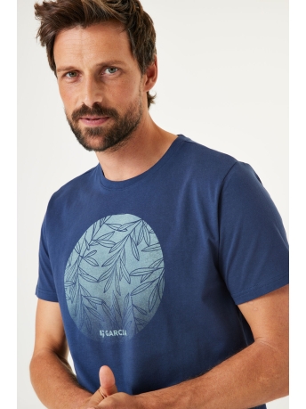 Garcia T-shirt T SHIRT MET FOTOPRINT R41201 70 MARINE