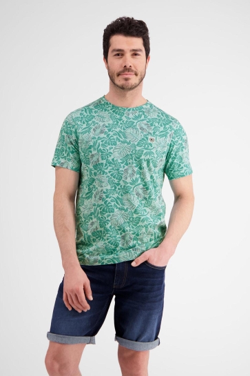 Lerros T-shirt T SHIRT MET BLOEMENPRINT 2453066 410