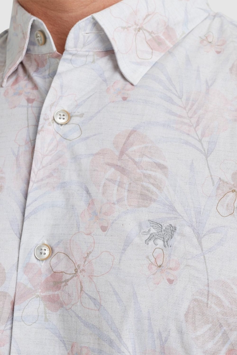 Vanguard witte heren overhemd | Close up