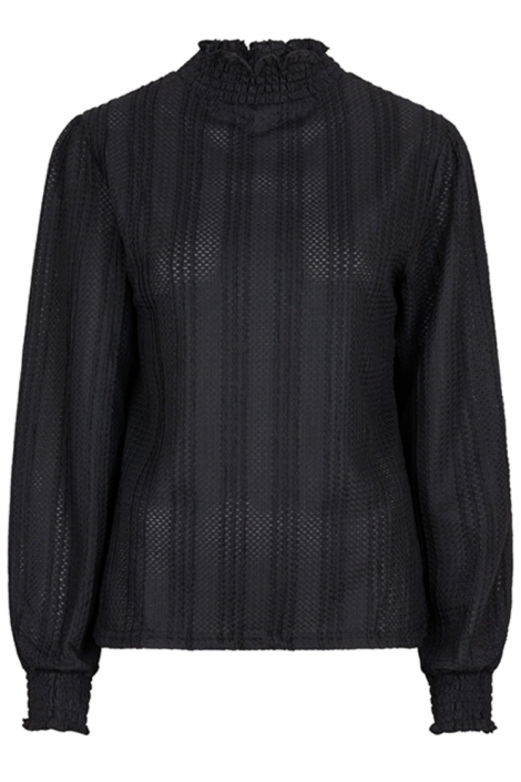 Lofty Manner zwarte dames t-shirt | Vooraanzicht