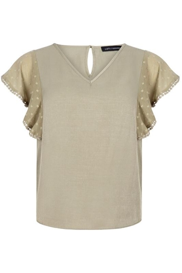 Lofty Manner T-shirt TOP LINDE OC52 454 olive green