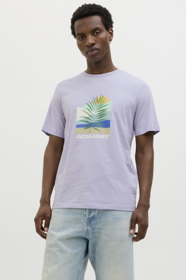 Jack & Jones T-shirt JJBARBADOS TEE SS CREW NECK 12269416 LANGUID LAVENDER