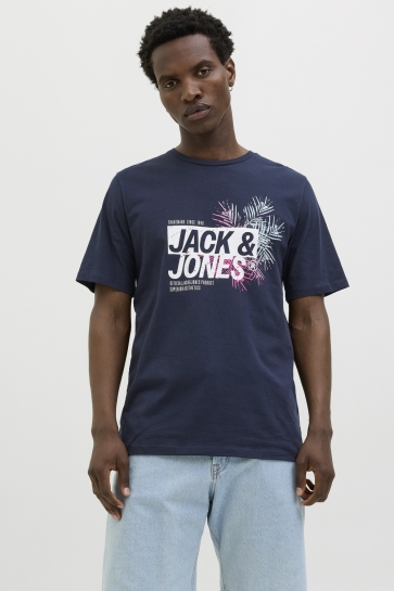 Jack & Jones T-shirt JJJAXON TEE SS CREW NECK 12269390 SKY CAPTAIN