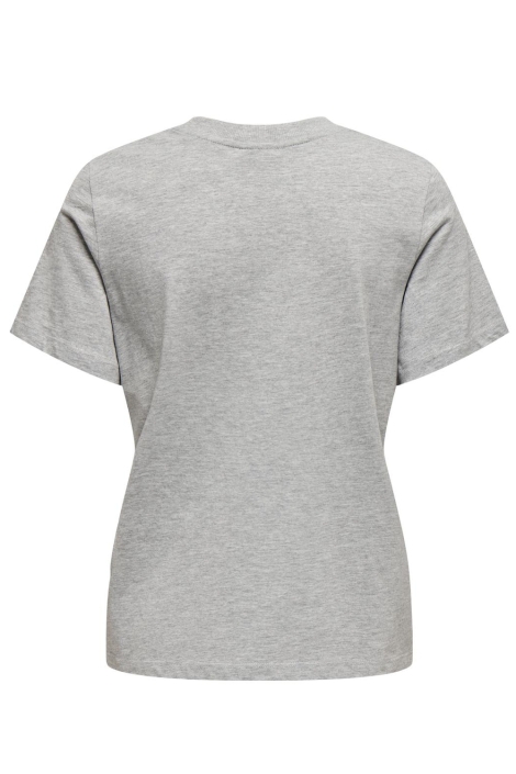 Jacqueline de Yong grijze dames t-shirt | Achteraanzicht