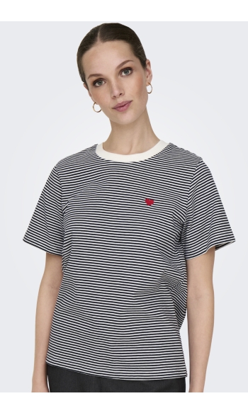 JDYPISA S/S PRINT TOP JRS NOOS 15298612 CLOUD DANCER/SKY CAPTAI