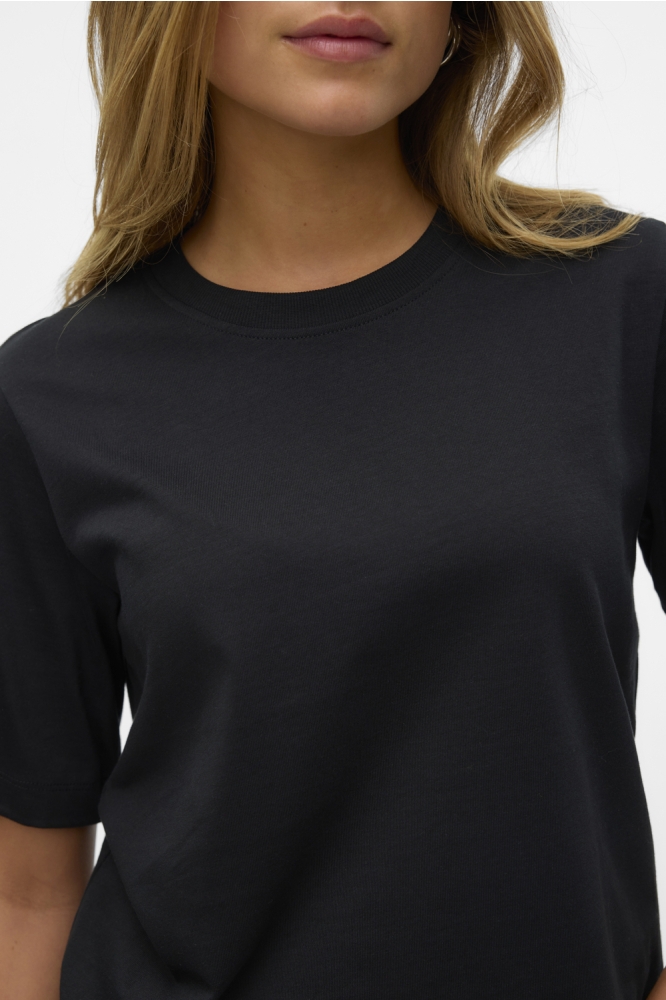 Vero Moda zwarte dames t-shirt | Close up