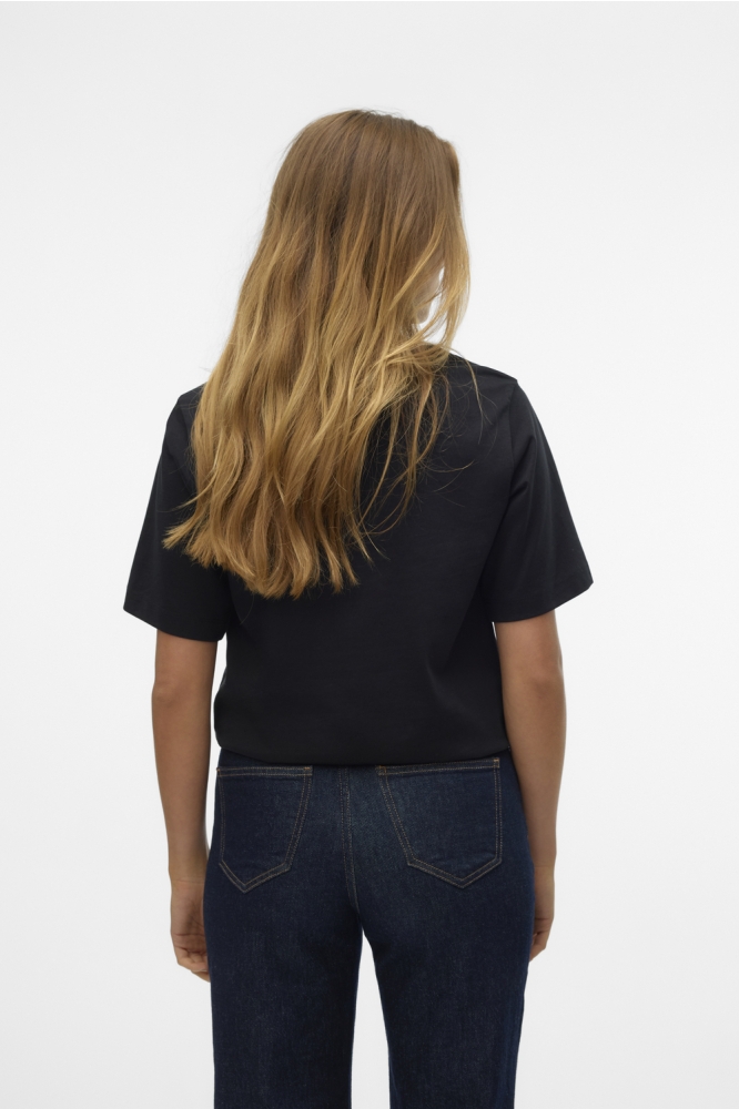 Vero Moda zwarte dames t-shirt | Model achteraanzicht