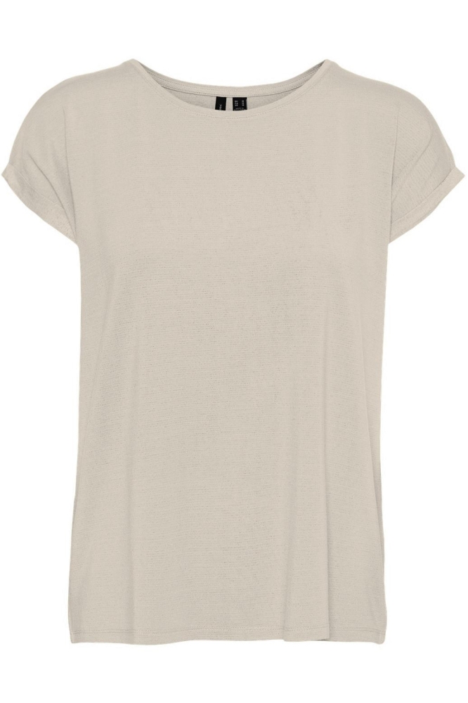 Vero Moda beige dames t-shirt | Vooraanzicht