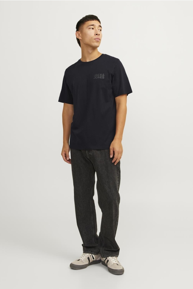 Jack & Jones zwarte heren t-shirt | Model