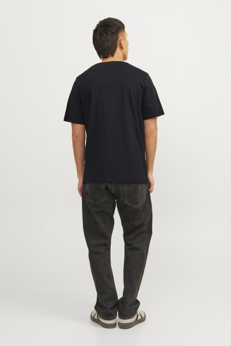 Jack & Jones zwarte heren t-shirt | Model achteraanzicht