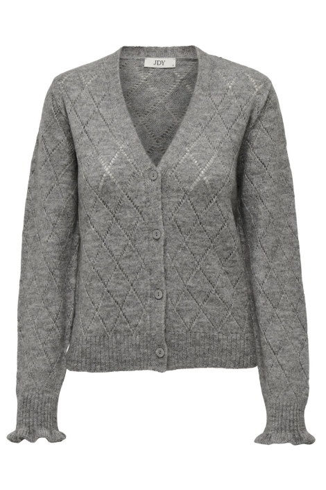 Jacqueline de Yong grijze dames vest | Vooraanzicht