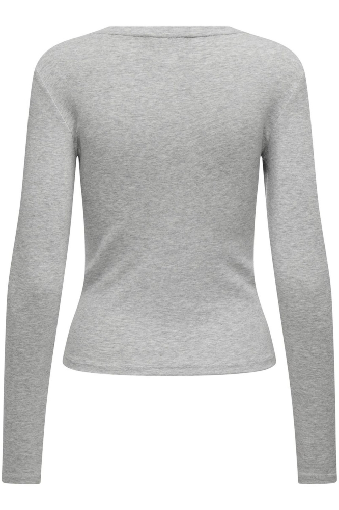Only grijze dames t-shirt | Achteraanzicht
