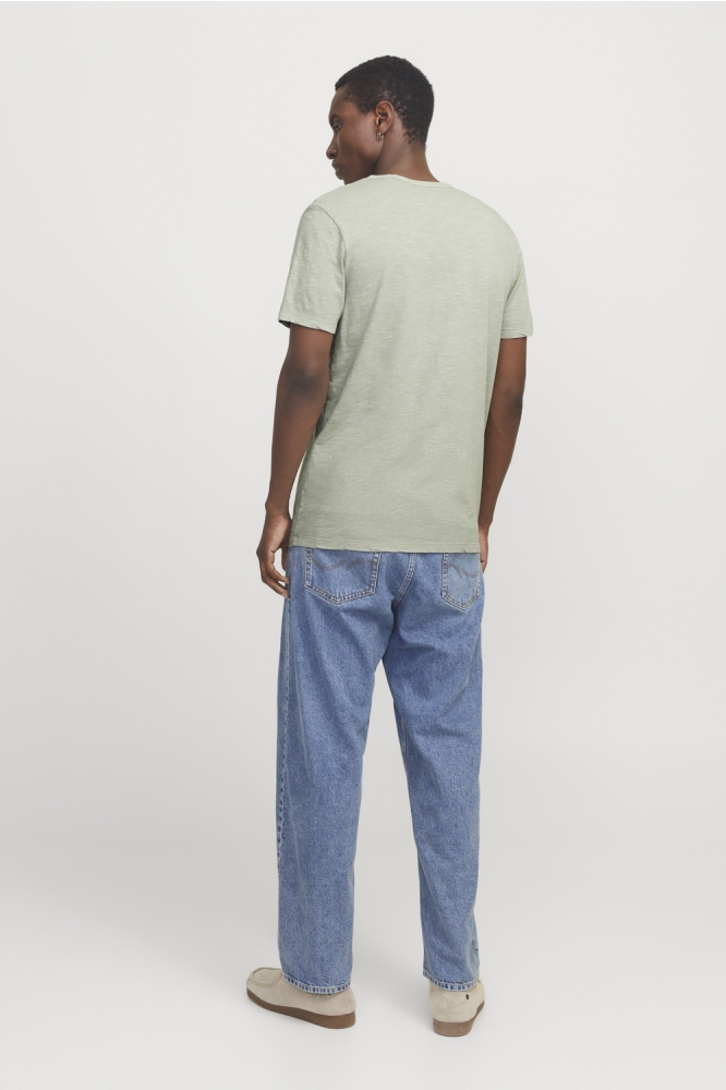 Jack & Jones groene heren t-shirt | Model achteraanzicht
