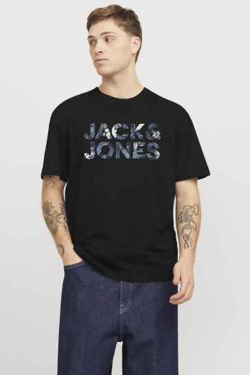 Jack & Jones T-shirt JJEBRYAN CORP LOGO TEE SS O-NECK NO 12268127 Black
