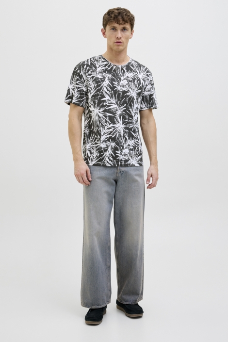 Jack & Jones zwarte heren t-shirt | Model