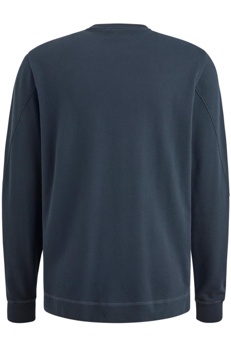 Cast Iron blauwe heren t-shirt | Achteraanzicht