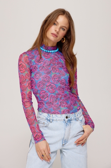 Harper & Yve T-shirt JANE LS SS25J502 1227 iconic rose