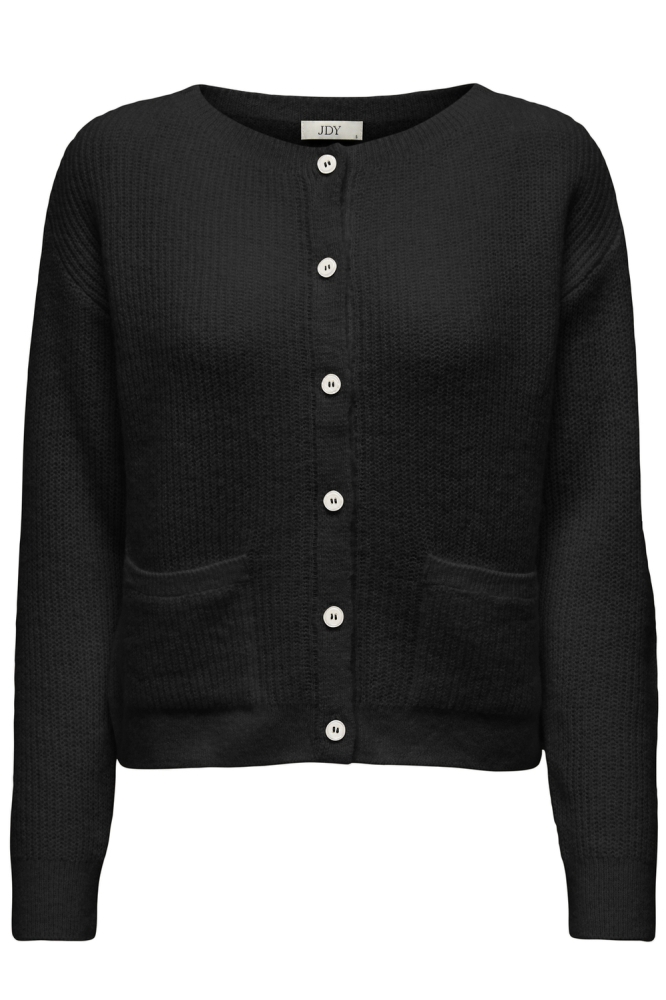Jacqueline de Yong zwarte dames vest | Vooraanzicht