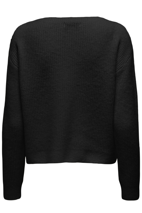 Jacqueline de Yong zwarte dames vest | Achteraanzicht