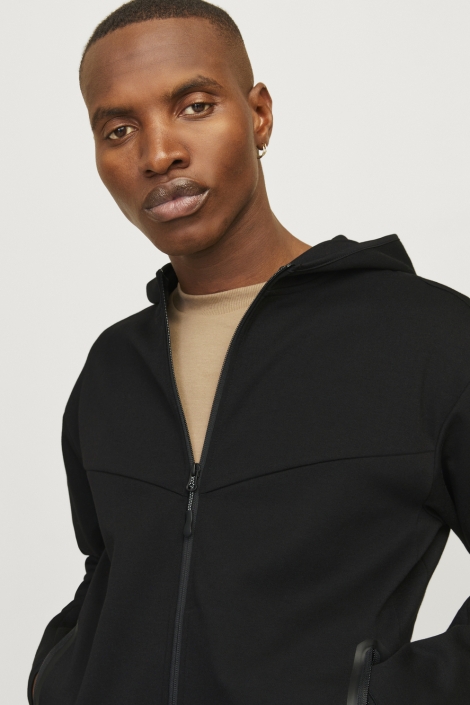 Jack & Jones zwarte heren vest | Close up