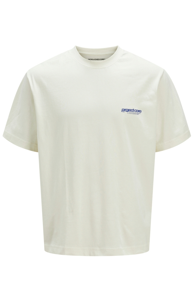 Jack & Jones beige heren t-shirt | Vooraanzicht