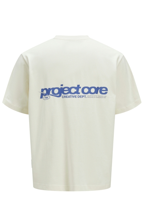 Jack & Jones beige heren t-shirt | Achteraanzicht