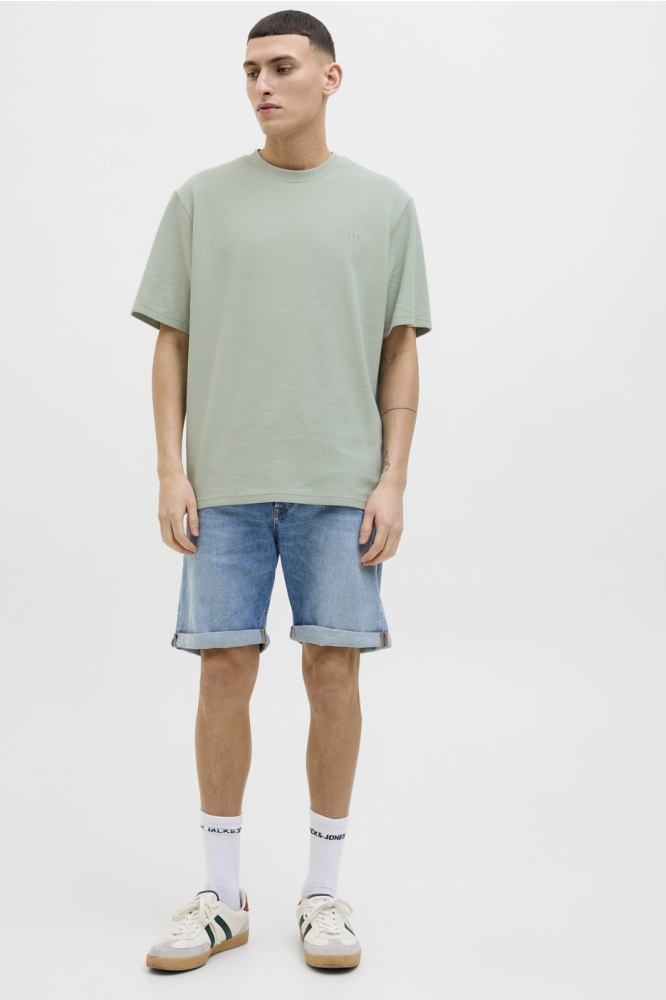JCOPACER STRUCTURE TEE SS CREW NECK 12279906 AQUA GRAY
