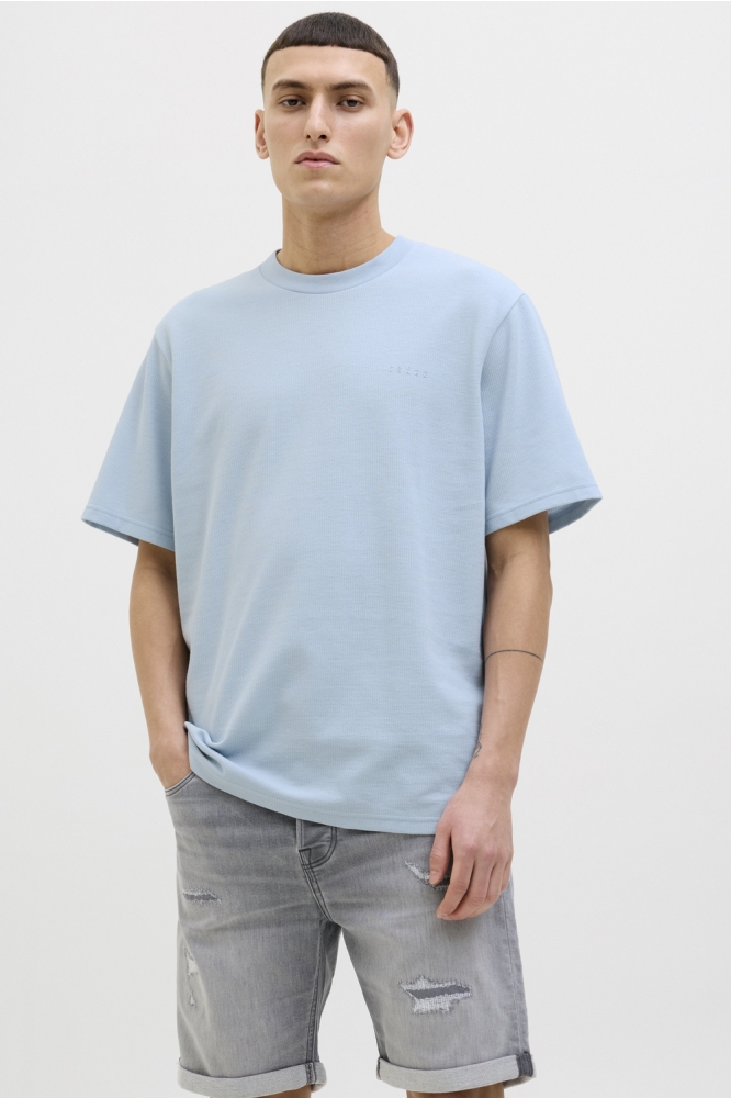 JCOPACER STRUCTURE TEE SS CREW NECK 12279906 SUBDUED BLUE