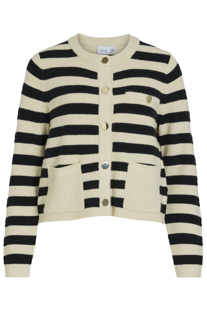 Vila beige dames vest | Vooraanzicht