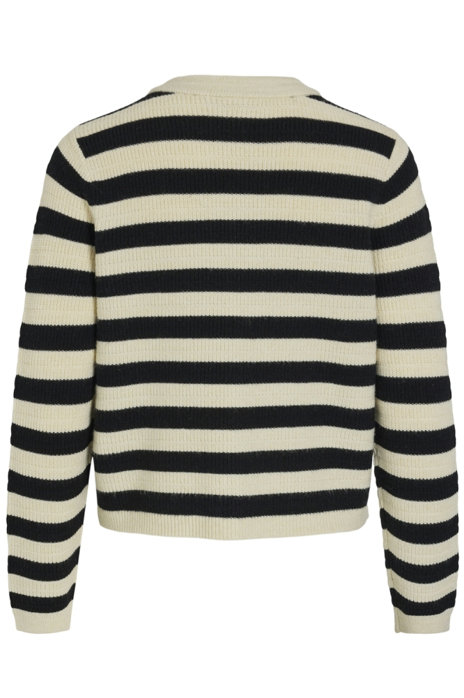 Vila beige dames vest | Achteraanzicht