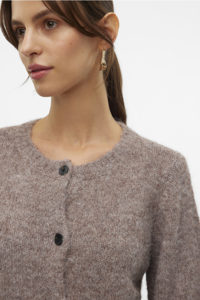 Vero Moda bruine dames vest | Close up