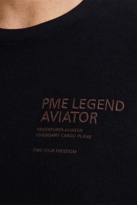 PME legend grijze heren t-shirt | Close up