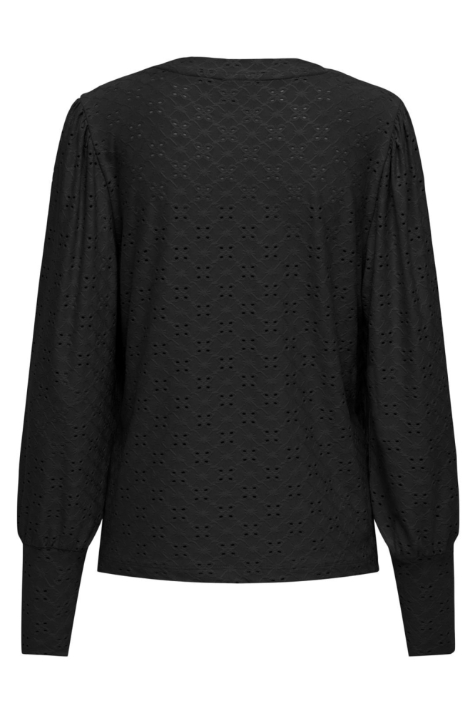 Jacqueline de Yong zwarte dames blouse | Achteraanzicht