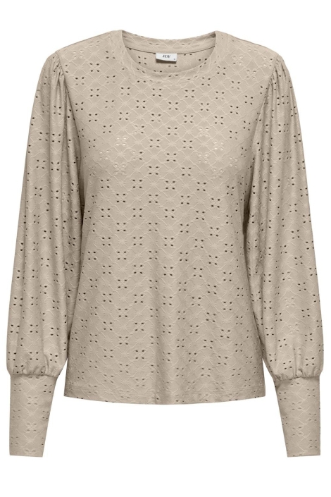 Jacqueline de Yong beige dames blouse | Vooraanzicht