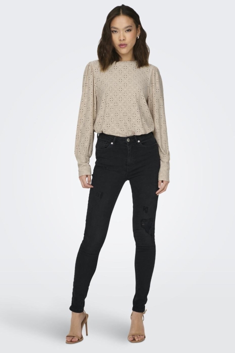 Jacqueline de Yong beige dames blouse | Model