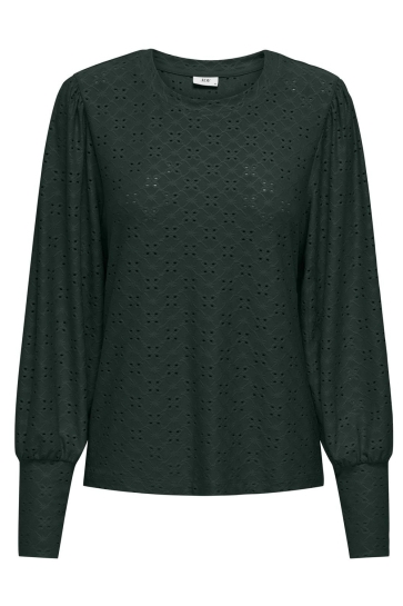 Jacqueline de Yong Blouse JDYCATHINKA L/S BELLSLEEVE TOP JRS 15320573 Scarab