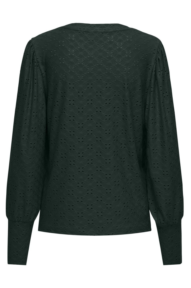 Jacqueline de Yong groene dames blouse | Achteraanzicht