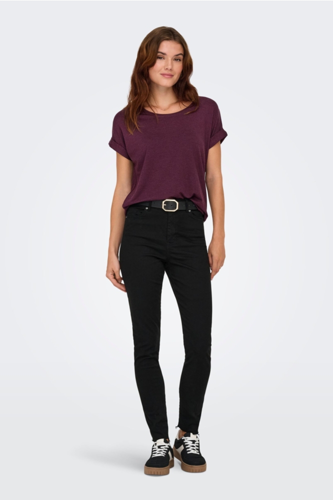 Only bordeaux dames t-shirt | Model