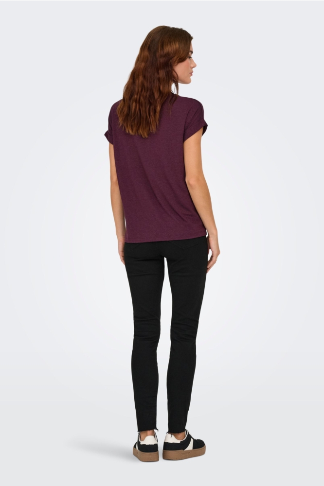 Only bordeaux dames t-shirt | Model
